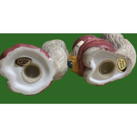 Pilgrim Squirrels Ceramic Salt and Pepper Shakers Novelty - Picture 8 of 9